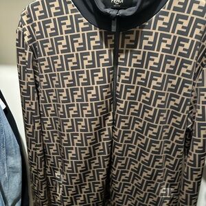 Fendi Black and Brown Monogram Apparel
